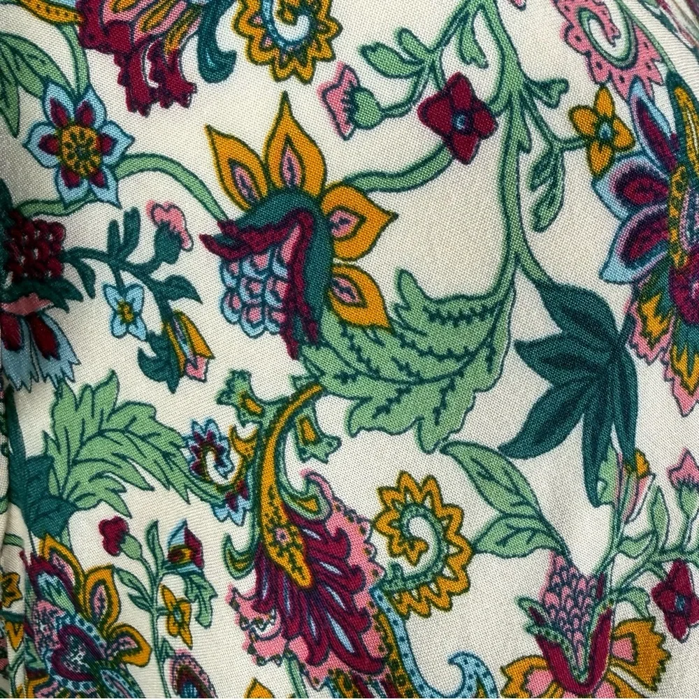 Soft Surroundings Kara Tiered Floral Bohemian Maxi Dress Size Large - Picture 5 of 16